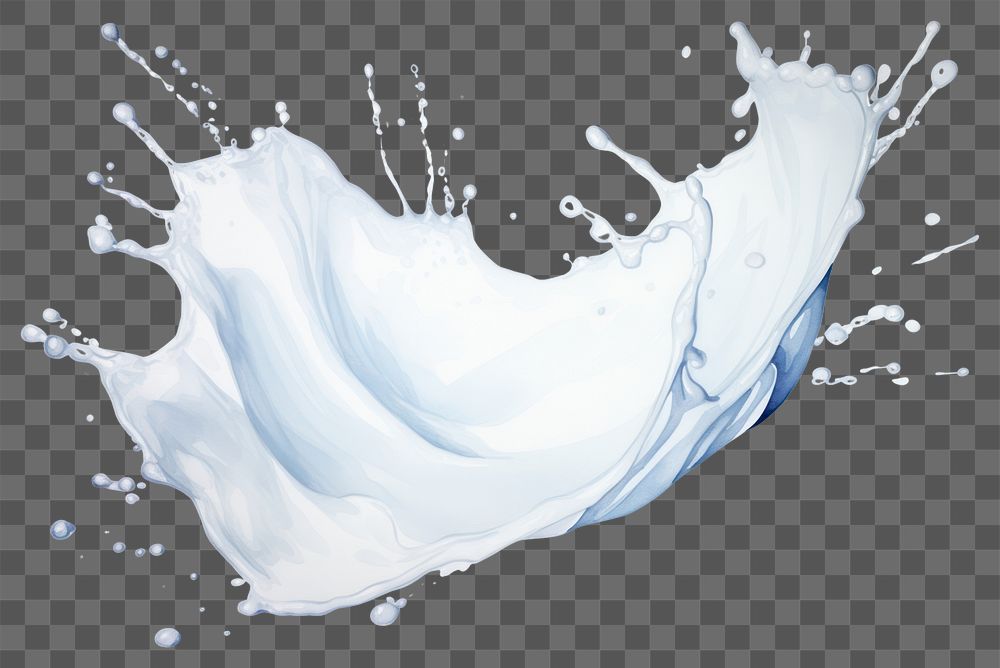 PNG Backgrounds white milk splattered. AI generated Image by rawpixel.