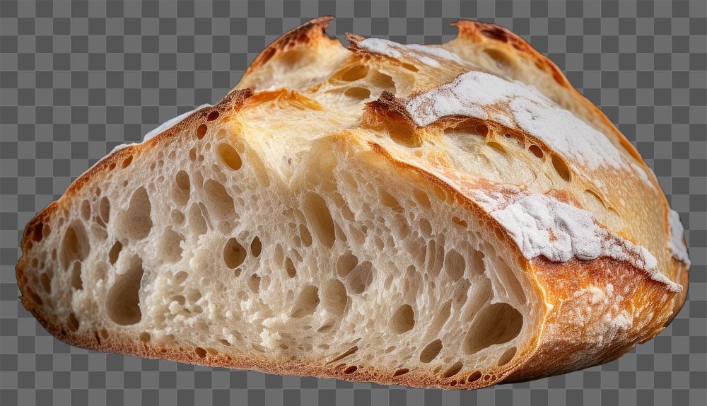 PNG Sourdough baguette bread food. AI generated Image by rawpixel.