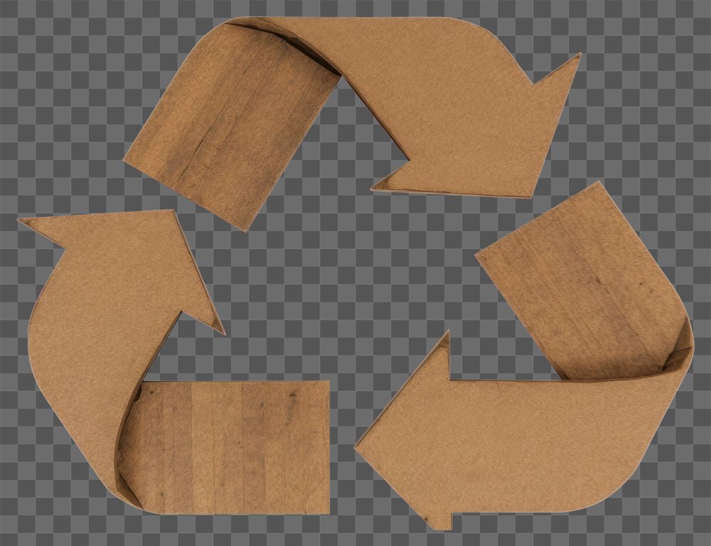 PNG Recycle white background cardboard container. AI generated Image by rawpixel.