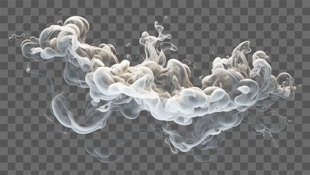PNG Cloud abstract smoke black background. AI generated Image by rawpixel.
