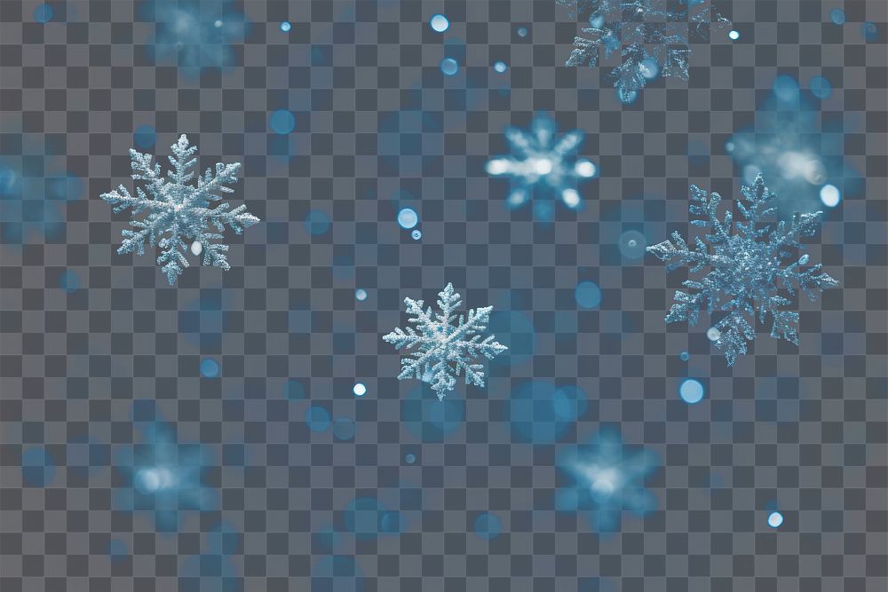 PNG Snowflakes backgrounds night black background