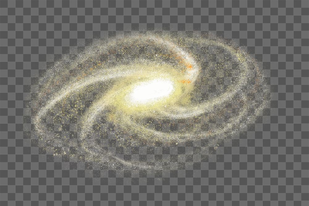 Png realistic galaxy design element