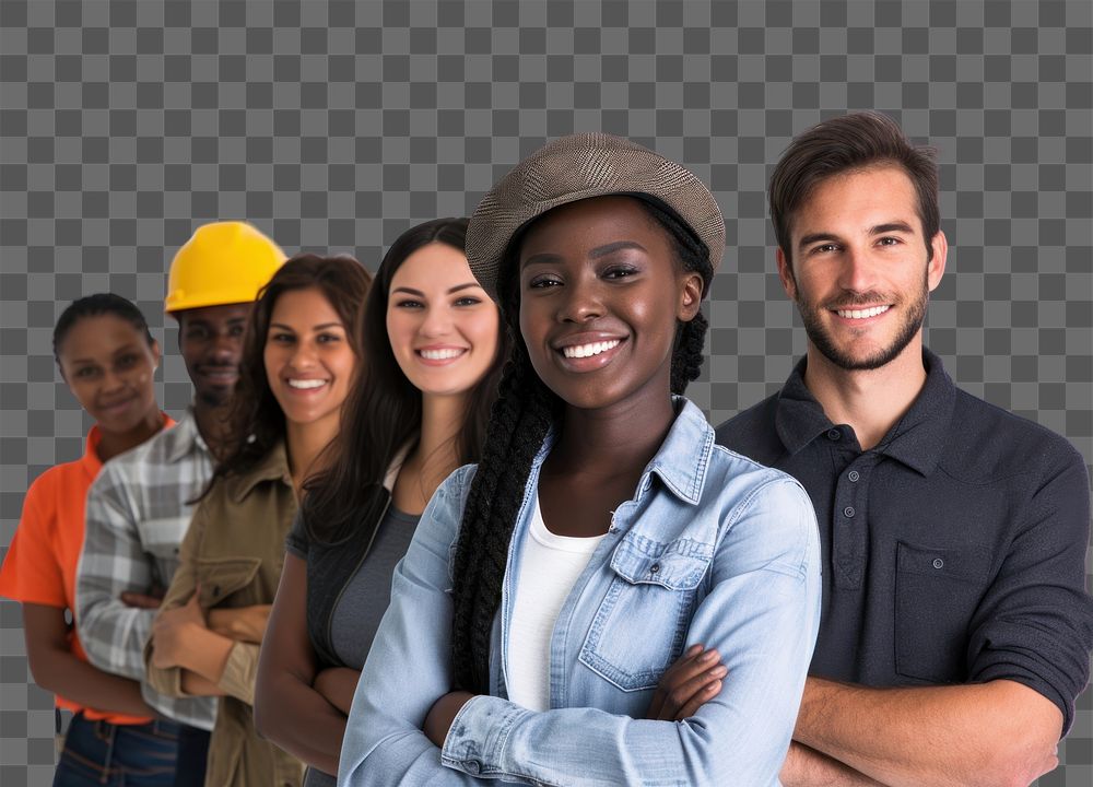 PNG Hardhat helmet adult togetherness.