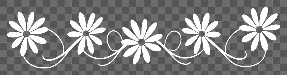 PNG  Daisy divider ornament art accessories chandelier.
