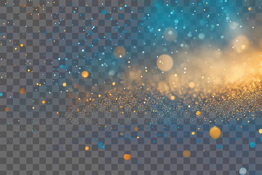 PNG Blur abstract glitter gradient background night blue gold.