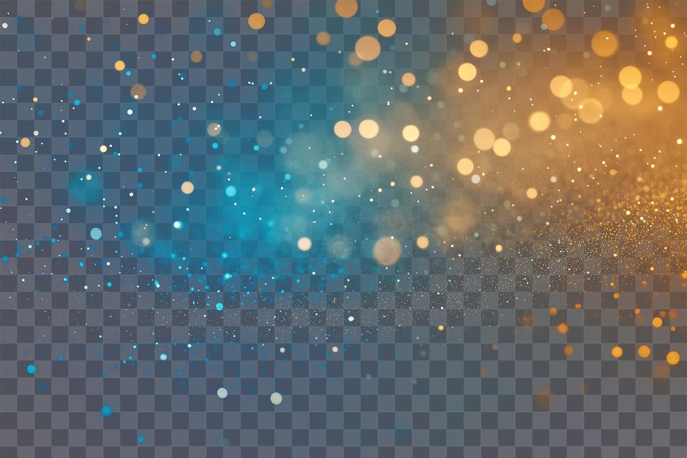 PNG Blur abstract glitter gradient background blue gold sparkling.