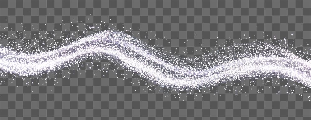 PNG Bokeh glitter line wavy background dark shimmering.