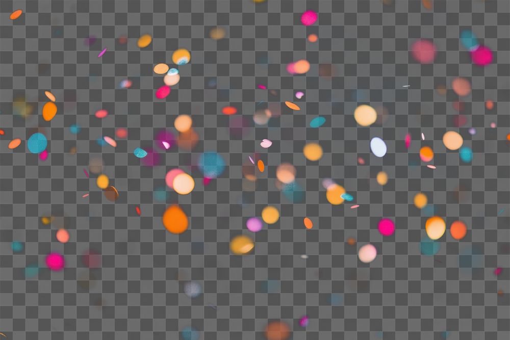 PNG Colorful Floating Confetti background confetti colorful.