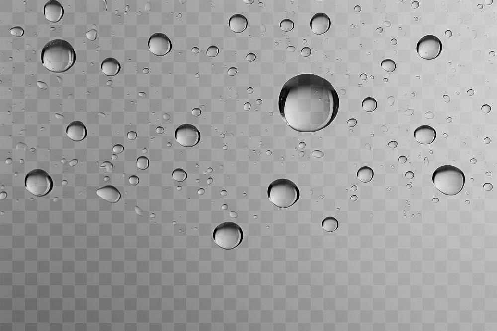 PNG Raindrops as an overlay background droplets water.