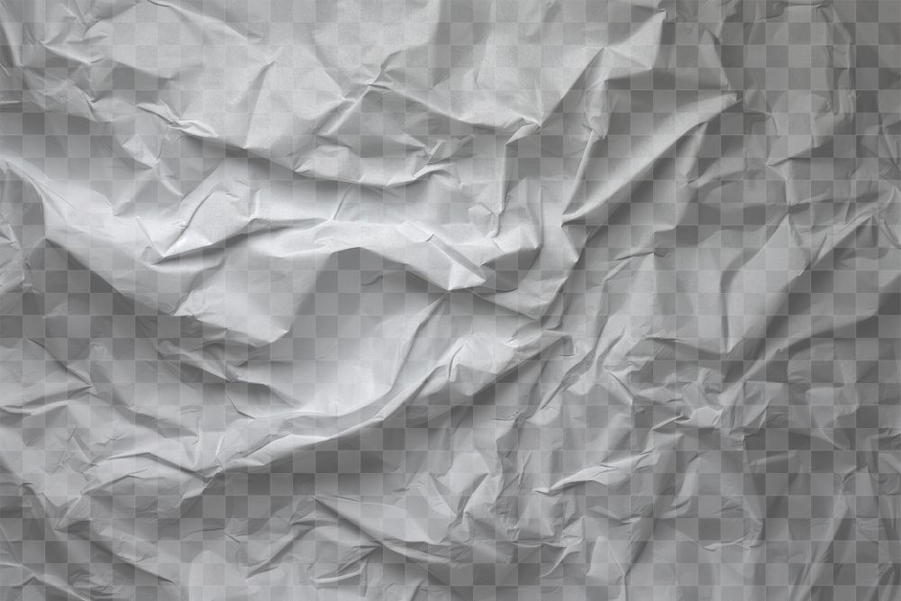 PNG Paper background texture white crumpled pattern.