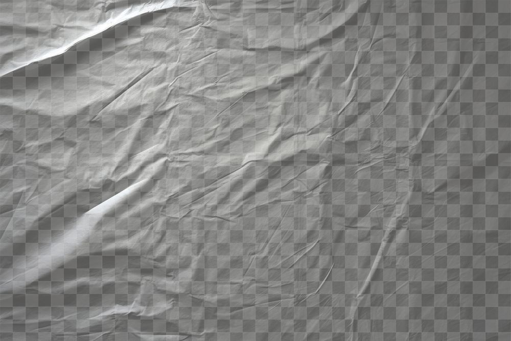 PNG An old white paper background wrinkled texture.