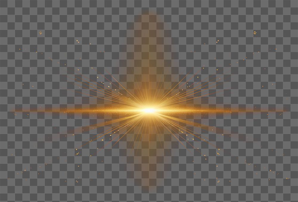 PNG Gold light beam effect background explosion lighting.