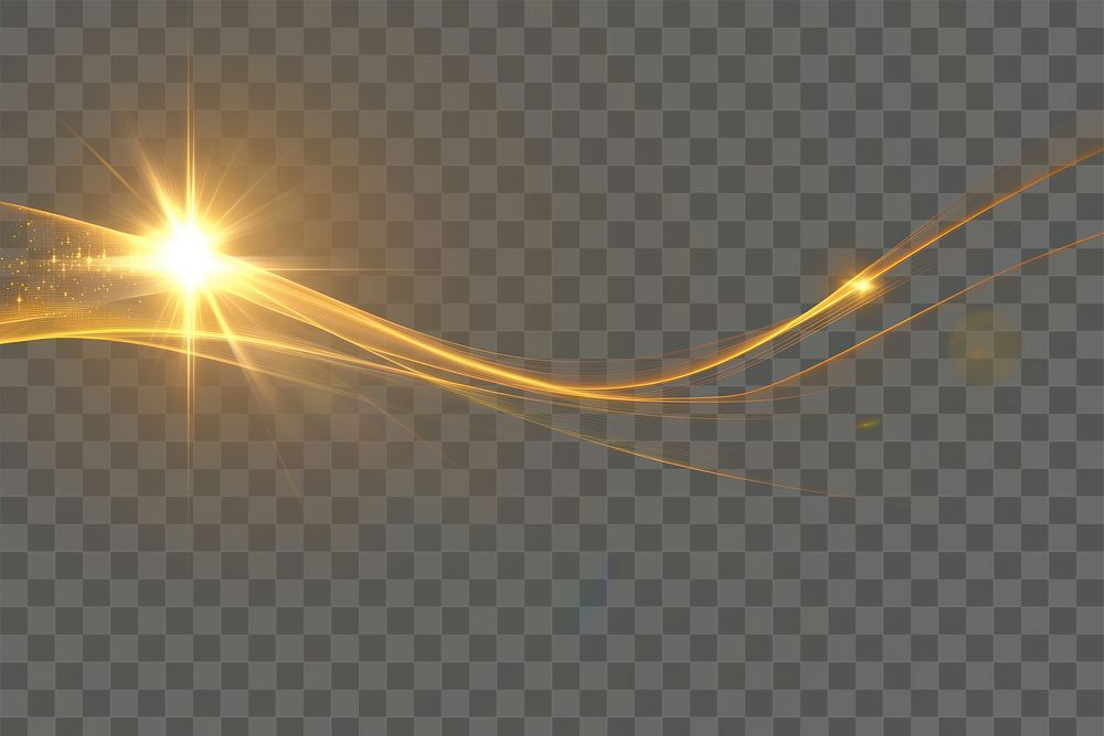 PNG Golden wave of light background elegant waves.