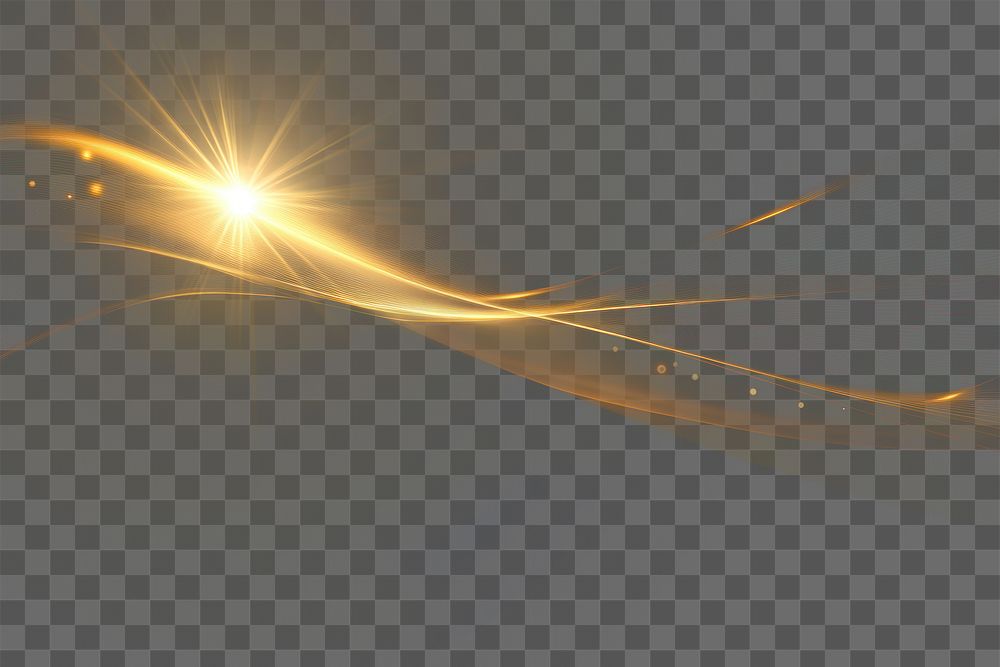 PNG Golden wave of light background glow dark.