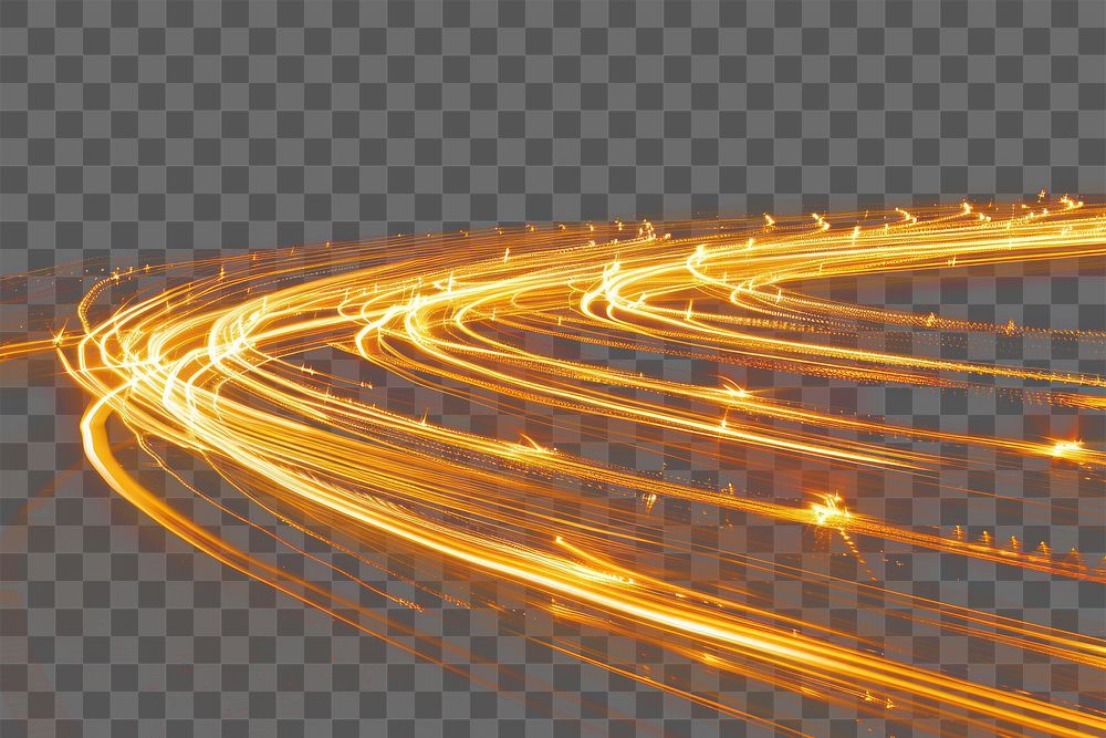 PNG Motion lights night blur.