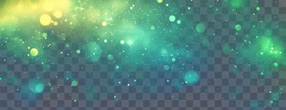 PNG Starry sky background with aurora lights green stars.