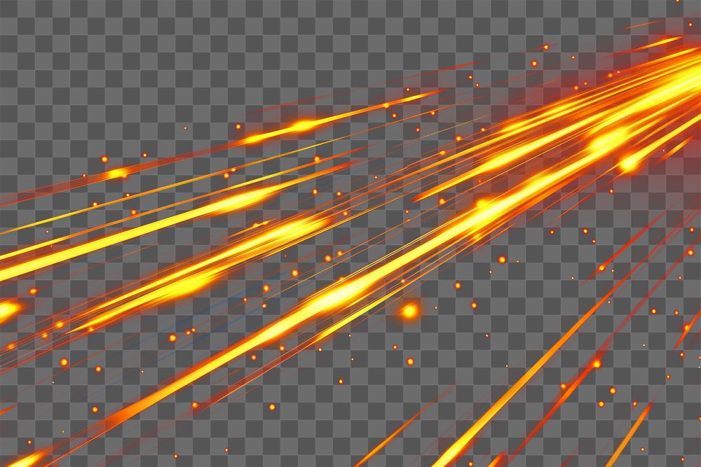 PNG Vibrant gold light streaks background dynamic futuristic.