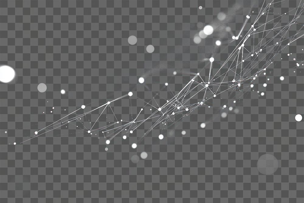 PNG Black Polygonal Background background visualization connections.