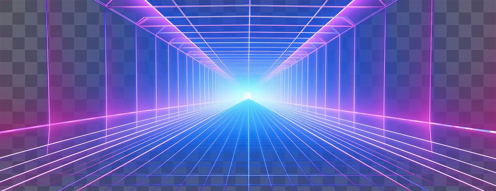 PNG Purple tunnel lights retro.