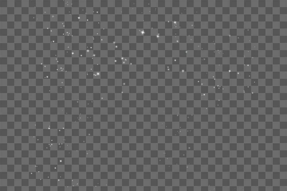 Starry sky png overlay, transparent background