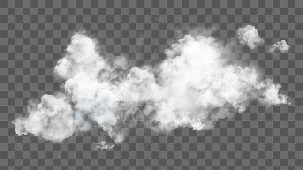 Cloud png sticker, transparent background