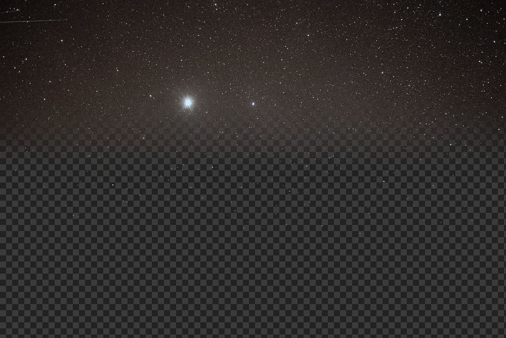 Night sky png border, transparent background