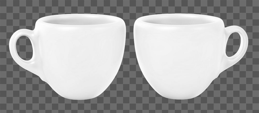 Espresso cup png sticker, transparent background