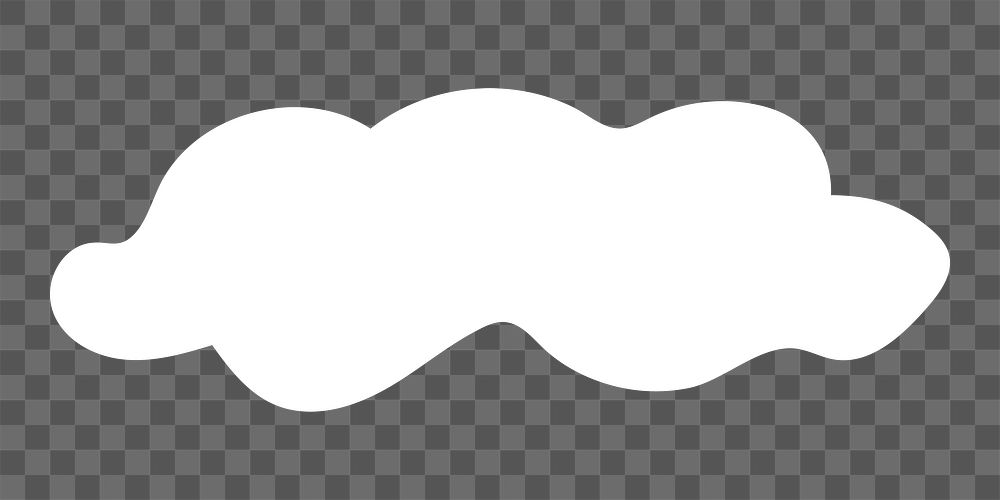 Cute cloud png sticker, transparent | Premium PNG - rawpixel