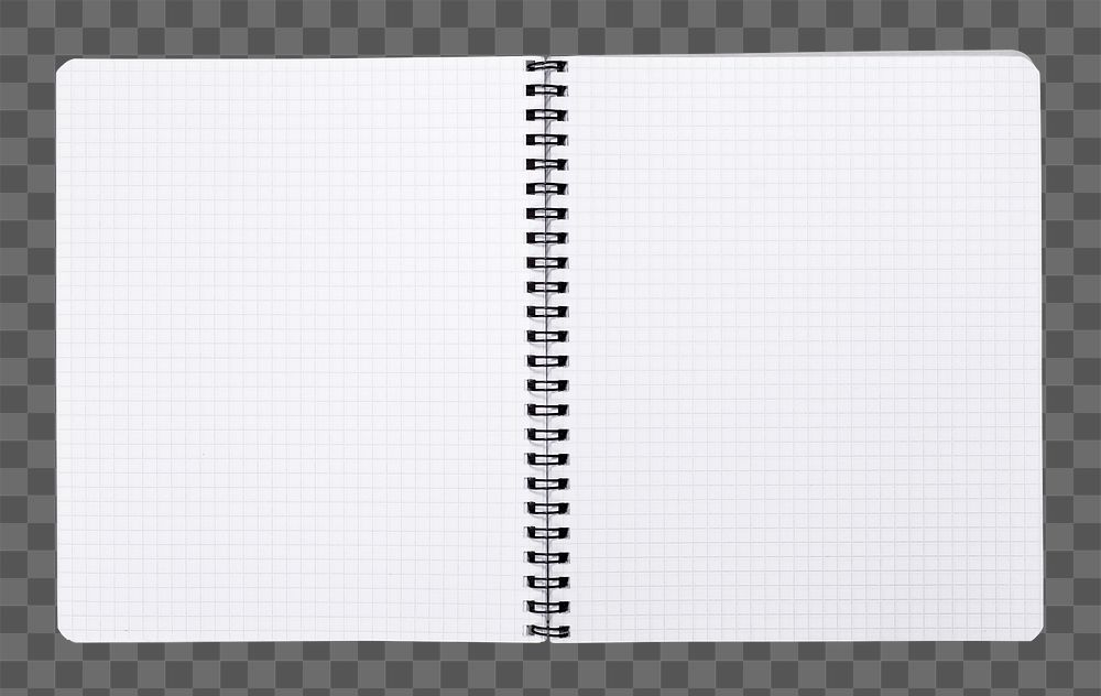 Open notebook png sticker, transparent background