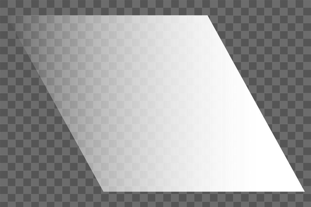 Gradient rhombus png shape sticker, transparent background
