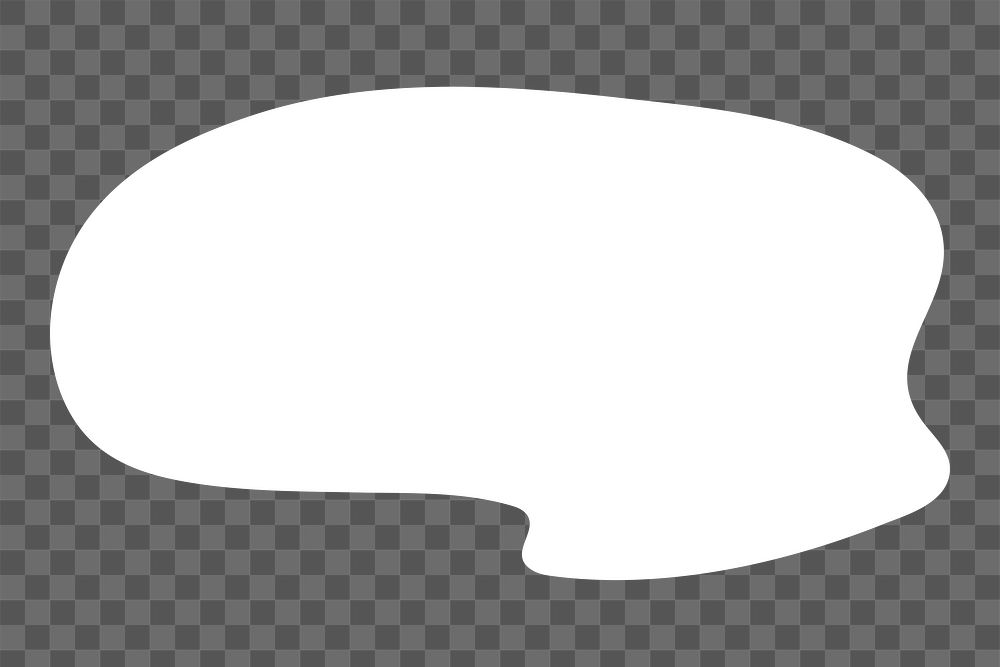 Speech cloud png sticker, transparent background