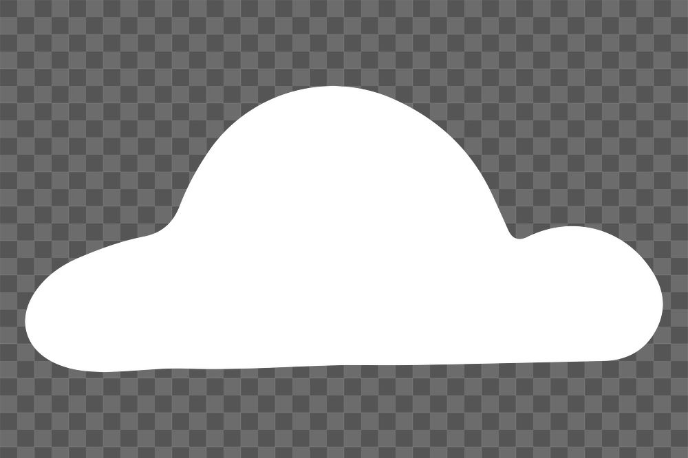 Cloud png sticker, transparent background