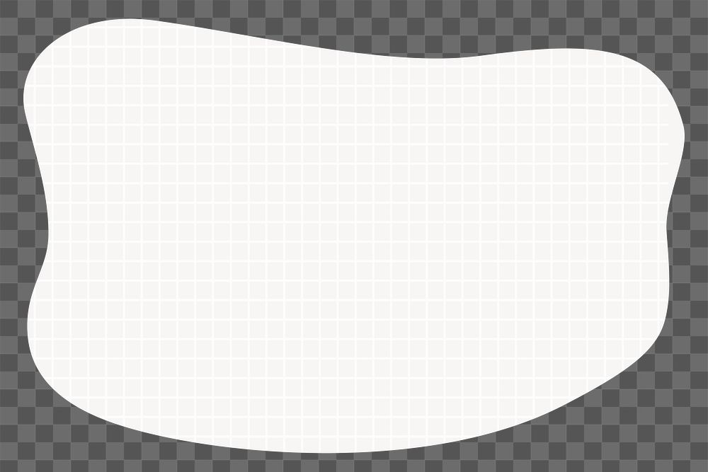 PNG white grid shape transparent background