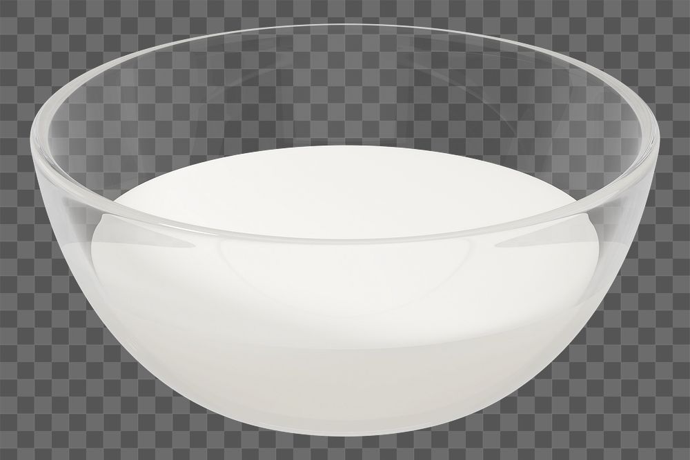 PNG 3D baking bowl, element illustration, transparent background