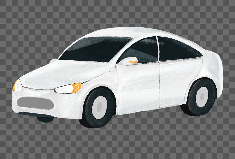 Png electric car vehicle illustration, transparent background