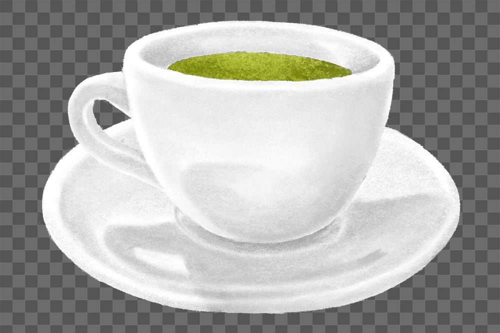 Green tea png, Japanese drinks, transparent background