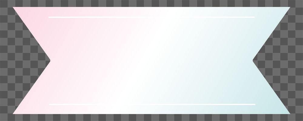 PNG blue and pink ribbon badge, gradient design  badge transparent background