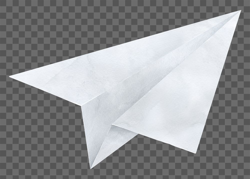 PNG Paper plane, business paper craft element, transparent background