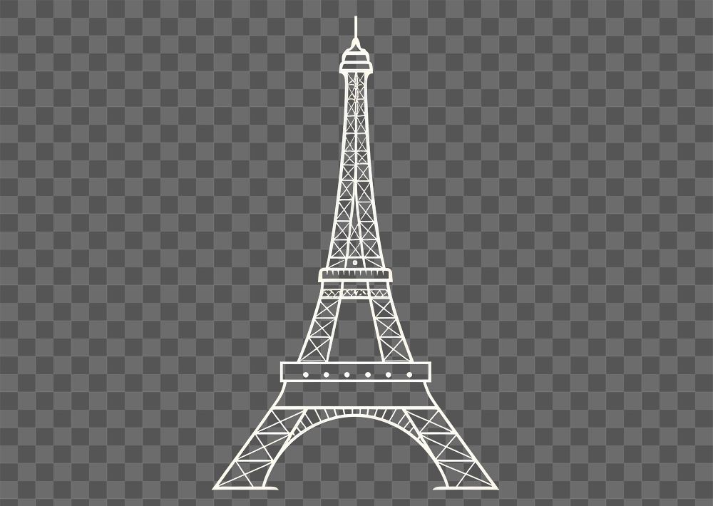 PNG Tower architecture landmark eiffel tower. AI generated Image by rawpixel.