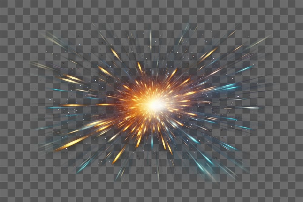 PNG cosmic explosion vibrant energy