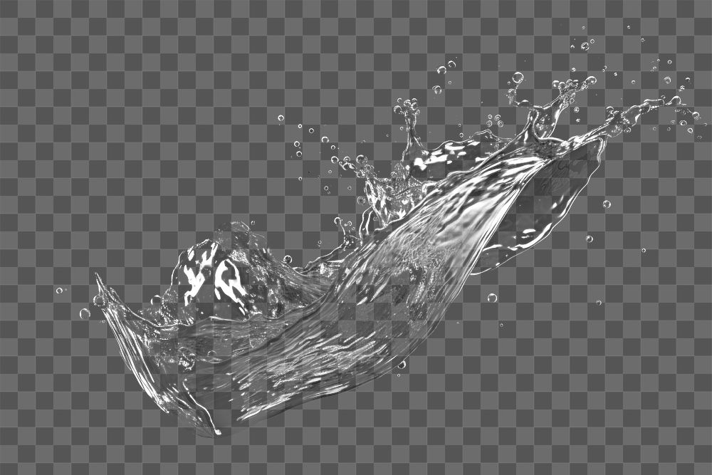 PNG splash dynamic water motion