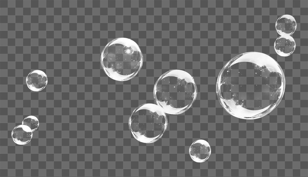 PNG isolated soap bubble effect, transparent background AI generated image by rawpixel
