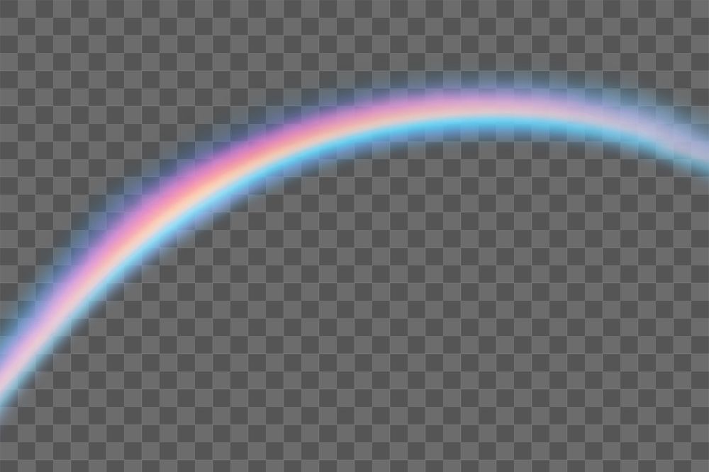 PNG rainbow effect, transparent background 