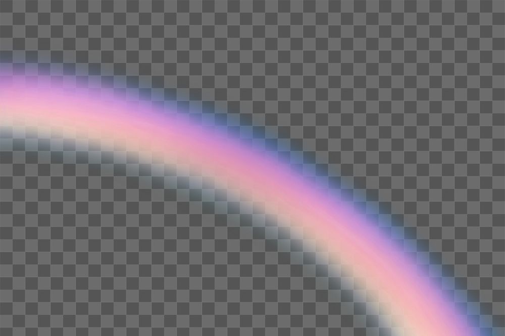 PNG vibrant gradient rainbow arc