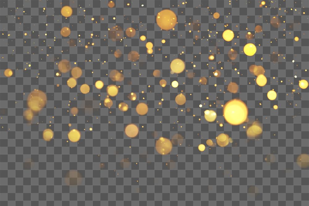 PNG bokeh glitter effect, transparent background AI generated image by rawpixel
