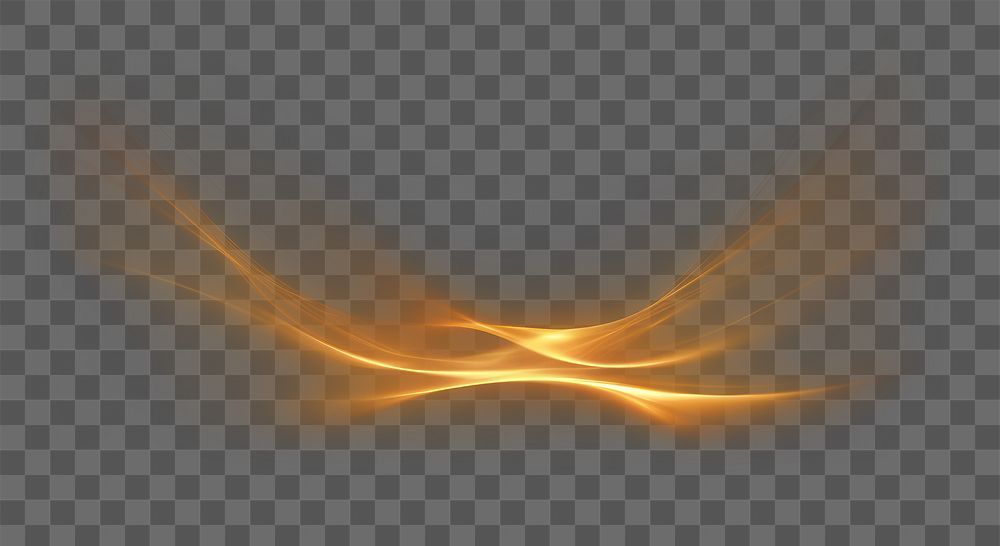 PNG gold light effect, transparent background 