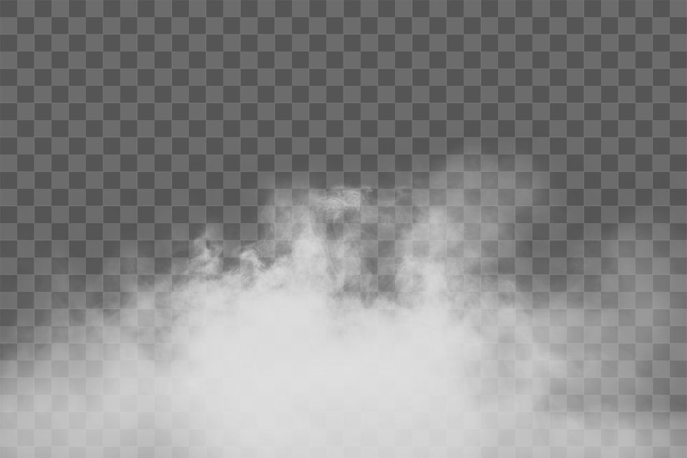 PNG isolated smoke effect, transparent background 