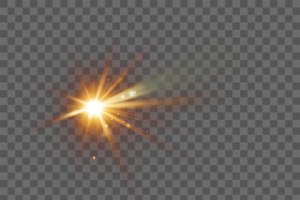 PNG lens flare effect, transparent background AI generated image by rawpixel