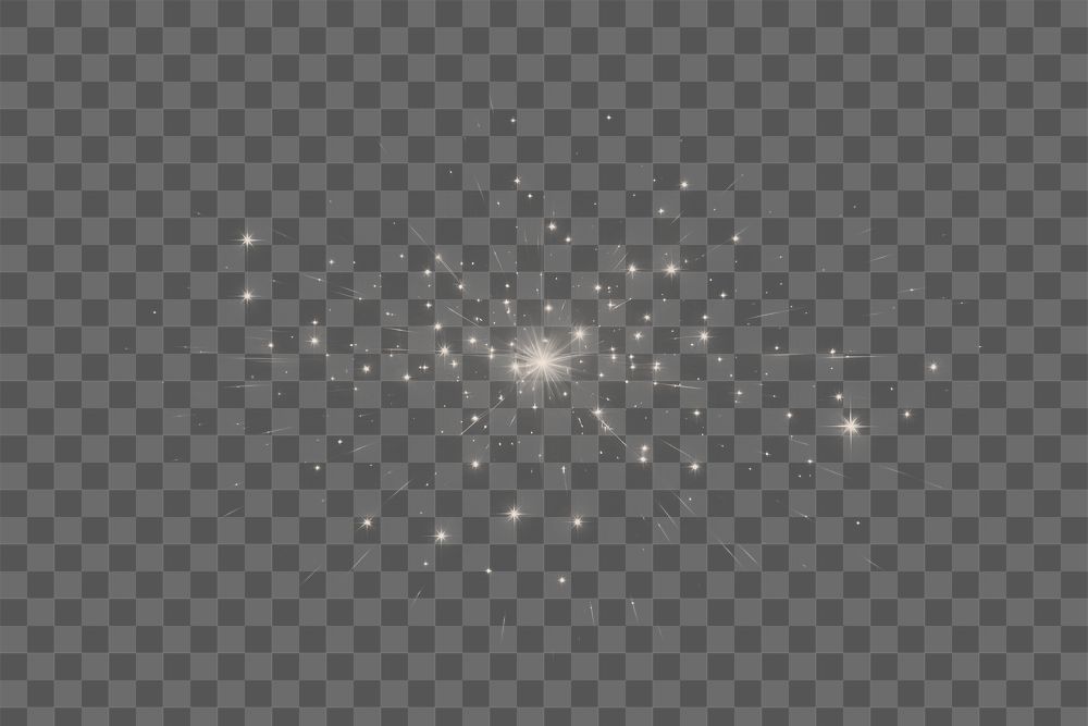 PNG shiny star effect, transparent background AI generated image by rawpixel