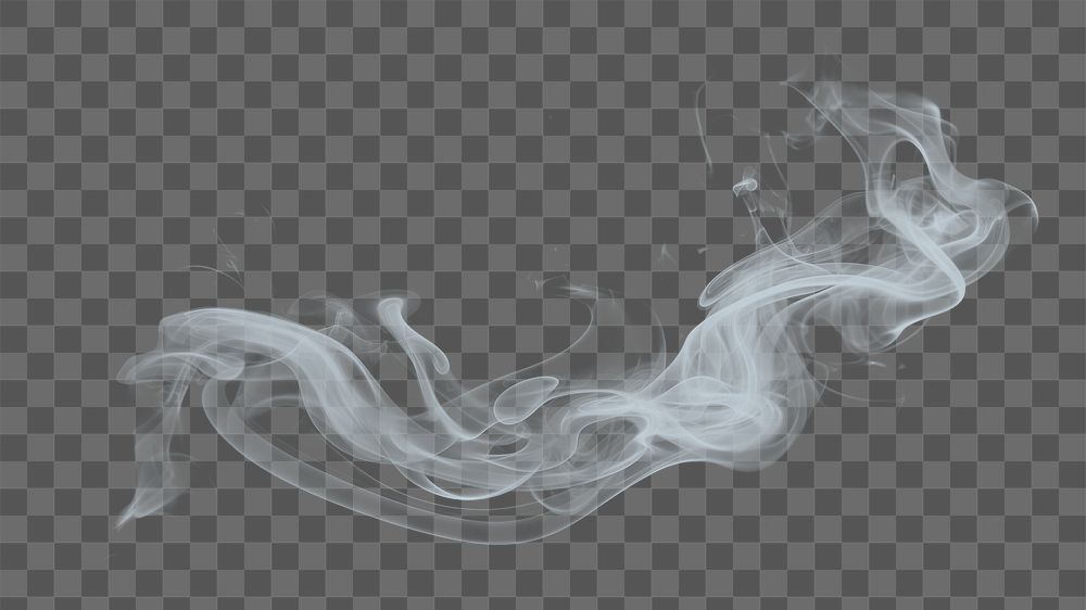 PNG isolated smoke effect, transparent background 